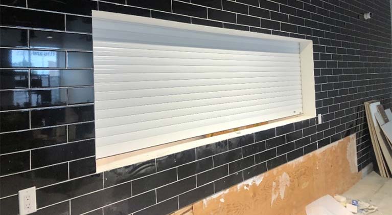 Security Shutter for Cannabis Dispensary